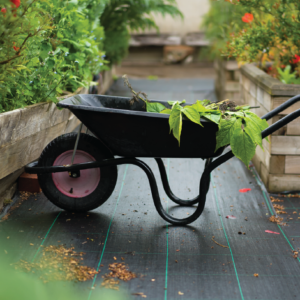 Trillebør med planter.