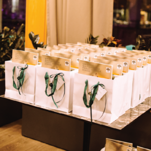 Gavetasker til deltagerne ved arrangementet på New Nordic Herbal School